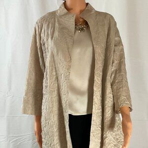 Eileen Fisher Champagne Colored Evening Jacket / Size M / Elegant